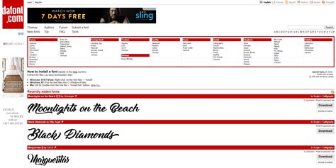 dafont website.